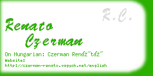 renato czerman business card